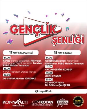 Konyaaltı'ndan 19 Mayısa Özel Gençlik Şenliği
